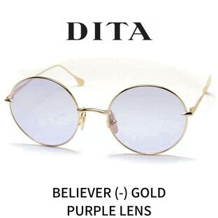 DITA ディータ サングラス メガネ BELIEVER (-) ビリーバー DTX506-52-01 GOLD パープルレンズの画像