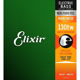 Elixir エリクサー ベースバラ弦 NANOWEB ニッケル 5弦用 Long Scale .130 テーパーワウンドの画像