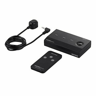 iBUFFALO HDMI切替器 3台用 リモコン付 Nintendo Switch動作確認済 ブラック BSAK302の画像