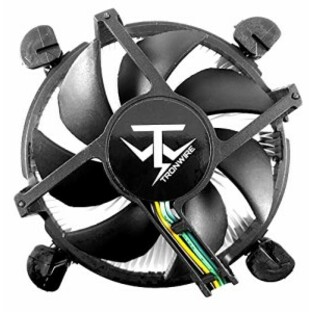TRONWIRE TW-22 CPU Cooler with Aluminum Heatsink 4-Pin PWM 35-Inch Fan with Pre-Applied Thermal Paste for Intel Core i3 i5の画像