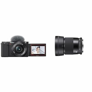 SONY(ソニー) 【ZV-E10L と シグマ広角単焦点レンズ(30mm) セット】 日常のスナップ撮影に。ZV-E10Lパワーズームレンズキット ブラック + SIGMA 30mm F1.4 DC DNの画像