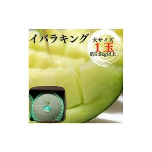 ふるさと納税 茨城県 鉾田市 イバラキングメロン（大）1玉（約1.6kg以上）の画像
