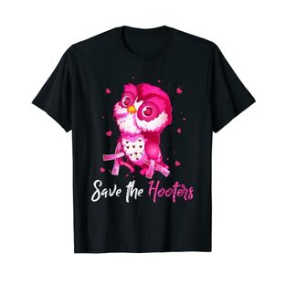 Owls Save A Hooters ピンクリボン乳がん Tシャツの画像