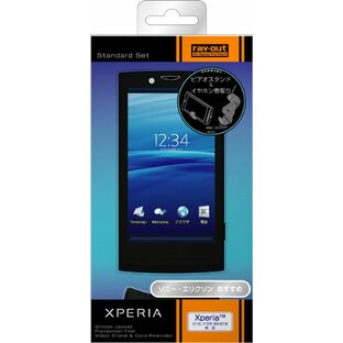 レイ・アウト ソニー・エリクソン Xperia™(X10、ドコモSO-01B)用シリコンジャケット/ブラック RT-SE10C1/Bの画像