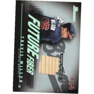【品質保証書付】 トレーディングカード 2003 Bowman Future Fiber Bats Atlanta Braves Baseball Card #TW Travis Wilsonの画像