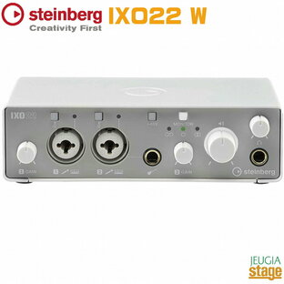 【新製品】Steinberg IXO22 WUSB Audio Interface Whiteスタインバーグ USBオーディオインターフェース ホワイト【Stage-Rakuten Desk Top Music】2in2out (2×XLR/TRS(Mic/Line)・1×Hi-Z) USB 2.0 Type-C 白 ヤマハ 定番 人気の画像