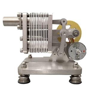 全金属スターリングエンジンモデル ミニ発電機モデル 物理学蒸気科学教育エンジンモデルキットおもちゃの画像