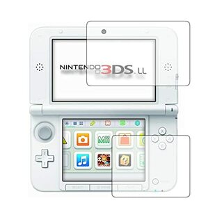 「NEW」Nintendo 3DS LL 専用の液晶保護フィルム 上下セット2枚 TPU液晶保護フィルム 指紋防止 反射防止タイプ 「555-0800-01」の画像
