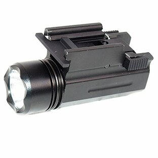 ANS Optical 20mmレイル対応 小型 軽量 アルミ製 高輝度 LED 約200ルーメン コンパクト ライト ハンドガンやライフルに取り付け可 20mmレイル対応 light-008の画像