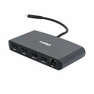 CalDigit Thunderbolt 3 mini Dock Dual HDMI 2.0 - バスパワー, 40Gbs, デュアル4Kディスプレイ, USB 3.0 & 2.0, ギガビットイーサネット［TB3-MiniDock-HM］の画像