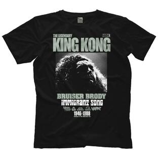 “超獣” ブルーザー・ブロディ Tシャツ「BRUISER BRODY The Legendary King Kong Immigrant Song designed by ハードコアチョコレート（並行輸入品）」の画像