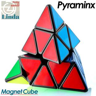 【 送料無料 】マグネットキューブ ピラミンクス ピラミッド 三角形 三角 競技用 ゲーム パズル 脳トレ 立体キューブ お得 おもちゃ 子供 ルービック スピードの画像
