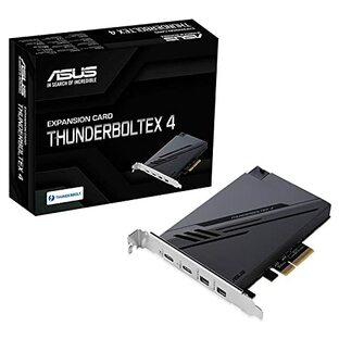 ASUSTek 拡張カード ThunderboltEX 4 デュアルThunderbolt 4 (USB‑C)ポート DisplayPort 1.4 PCIe 3.0x4インターフェイスの画像