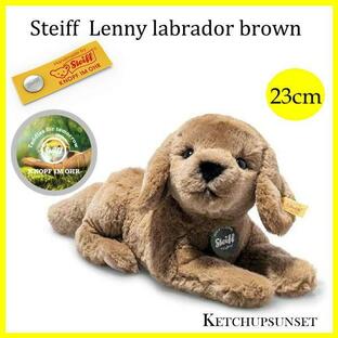 シュタイフ テディベア テディーズフォートゥモロー レトリバーのレニー ブラウン Steiff Lenny labrador dog brown 犬のぬいぐるみ レトリバーの画像
