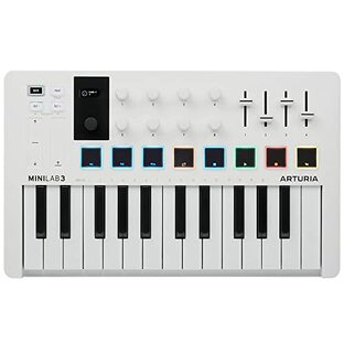 Arturia MIDI キーボード コントローラー MiniLab 3 ホワイトの画像