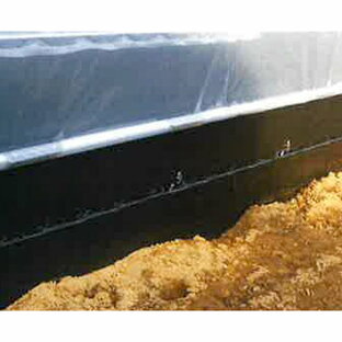 エフクリーン ブラックフィルム 0.12mmx650x20m 止水シート 養液栽培シート カーテン固定張 AGC カ施の画像