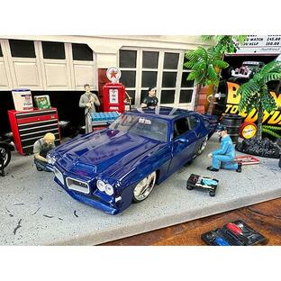 Jada 1971年 ポンティアック GTO ダイキャストミニカー 1/24スケール （ディープブルー） ■ アメリカン雑貨 アメリカ雑貨の画像