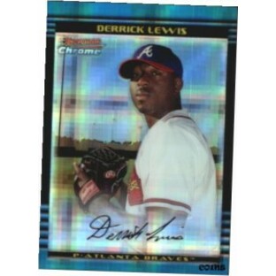 【品質保証書付】 トレーディングカード 2002 (BRAVES) Bowman Chrome X-Fractors #185 Derrick Lewis /250の画像