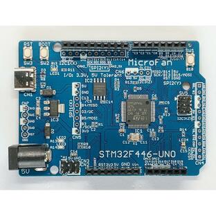 STM32F446-UNO (STM32F446RE, ARM Cortex-M4, 180MHz, 512KFlash, 128KRAM)+ 8MB Flash 開発ボード USB Type-C コネクタの画像
