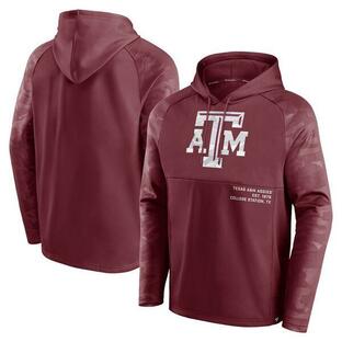 ファナティクス メンズ Tシャツ トップス Men's Fanatics Branded Maroon Texas A&M Aggies Defender Raglan Pullover Hoodieの画像