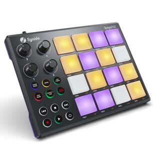 Synido MIDI Pad Beat Maker Machine with 16 RGB Beat Pads, USB Po 並行輸入品の画像