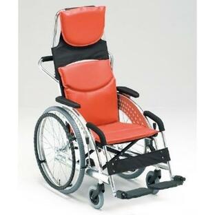 (松永製作所) 車載用車椅子 自走型 MZ-1 自走式 エアータイヤ仕様 座幅42cm MATSUNAGA (受注生産品)の画像