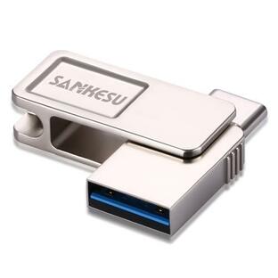 SANKESU 32GB USBメモリタイプC Type-C メモリースティックフラッシュメモリ2 in 1 OTG 高速データ転送 USB 3の画像