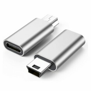 SZSL USB C to ミニ USB アダプター 2個パック USB C (メス) Mini USB (オス)アダプター Type-C toの画像