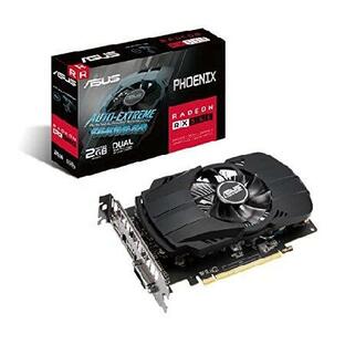 ASUS Phoenix AMD Radeon RX 550 Graphics Card (PCIe 3.0, 2GB GDDR5 Memory, HDMI, DisplayPort, DVI-D, FreeSync, IP5X Dust Resistant, Dual Ball Fan Beariの画像