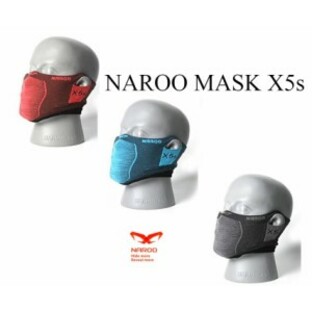 Naroo Mask X5S スポーツ用フェイスマスク 花粉症対策 ナルーマスク【PM２．５/排気ガス予防/花粉対策】の画像