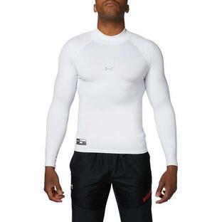 tシャツ Tシャツ メンズ UAコールドギアアーマー コンプレッション ロングスリーブ モック(ベースボール/メンズ)の画像