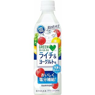 サントリー GREEN DA・KA・RA 塩ライチ&ヨーグルト(冷凍兼用) 490ml×24本 ペットボトルの画像