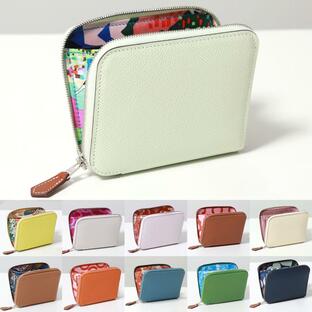 HERMES エルメス 二つ折り財布 アザップ シルクイン コンパクト AZAP SILKIN COMPACT レディース レザー ミニ財布 SV カラー17色の画像