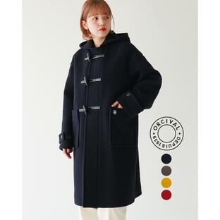 【先行予約】オーシバル ORCIVAL ダッフル コート DUFFEL COAT ウール混 ネイビー トープ イエロー レッド レディース 2024秋冬 OR-A0591 DOMの画像