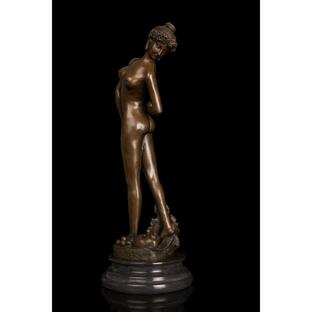 超人気ブロンズ像 裸の少女名品 インテリア家具 置物 彫刻 銅像 彫像 美術品フィギュア贈り物の画像