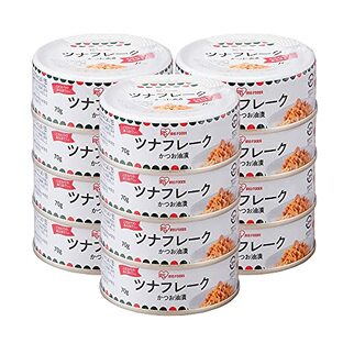 アイリスオーヤマ Smart Basic ツナ缶 ツナフレーク マイルド カツオ油漬け 70g ×12缶の画像