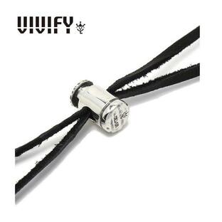 VIVIFY ビビファイ ネックレス シルバー Refined Cord Stoper Leather Necklaceの画像