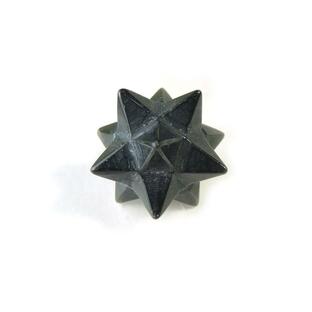 オブシディアン アステロイド マルカバスター マカバスター 小星型十二面体 メキシコ Obsidian 黒曜石 天然石 1点もの 現品撮影 OBAS-5の画像