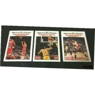 【品質保証書付】 トレーディングカード SCOTTIE PIPPEN CHICAGO BULLS NBA TRIBUNE NBA FINALS 3 CARD LOT BULLS vs LAKERSの画像