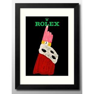 アート ポスター おしゃれ 絵画 インテリア 12039ロレックス ROLEX オマージュ ハンドサイン A3サイズ 北欧 イラスト マット紙 管理ID:の画像