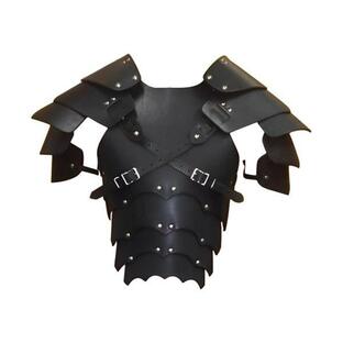 バイキング胸肩鎧騎士コスチュームゴシックスチームパンク肩をすくめる鎧武士の鎧ロールプレイ騎士の画像