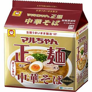 マルちゃん マルちゃん正麺 中華そば 和風醤油 5食パック(105gX5P) ×6個の画像
