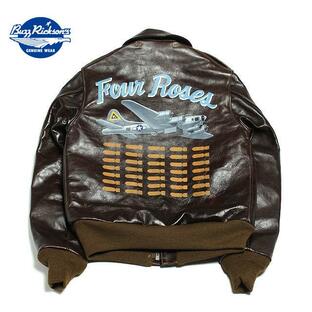 No.BR80472 BUZZ RICKSON'S バズリクソンズA-2 No.23380 ROUGHWEAR CLOTHING CO.BACK PAINT“FOUR ROSES”の画像