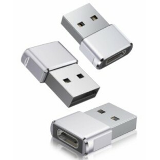 Basesailor USB CメスからUSBオス変換アダプター 3パック、iPhone 14 12 13 15 Mini Pro Maxミニプの画像