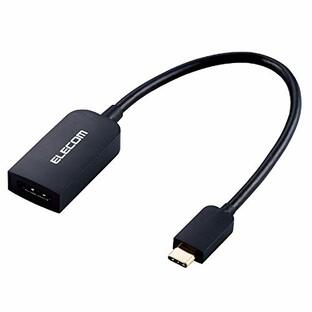 エレコム USB-C HDMI 変換 (USB C to HDMI 30Hz 変換アダプタ ) 0.15m ブラック AD-CHDMIBK2の画像