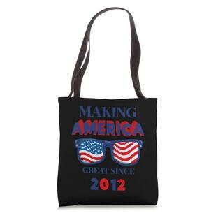 10th Birthday Great Since 2012 Tees Proud American Flag Tote Bagの画像