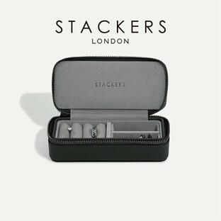 【STACKERS】トラベル ジュエリーボックス M メンズ Men's ブラック ペブル Black Pebble スタッカーズの画像