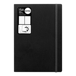 Letts Noteletts Edge Notebook, Large, Ruled, Black, 8.5 x 5.875 Inches, 192の画像