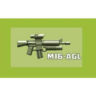 カスタムレゴ カスタムパーツ LEGO 武器 M16-AGL アサルトライフル オリーブ 中東 SWAT スワット ロシア WW2 世界大戦の画像