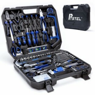 Home Repair Kit PTSTEL 228 Piece Household Hand Tool Kit Perfect For Homeowner Diyer Handyman General HomeAuto Repair Toの画像